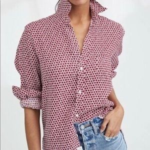 Frank & Eileen button down-different print top